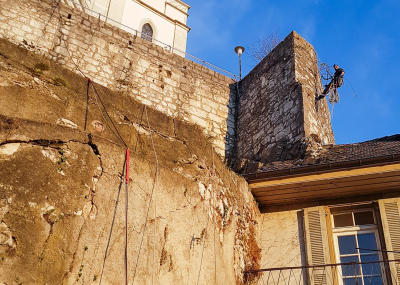 Grünwuchsentfernung Kirchenfels Aarburg