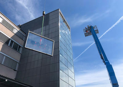 Auswechseln von RWA-Fenstern in Treppenhaus